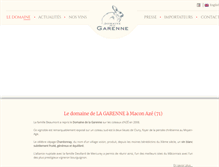 Tablet Screenshot of domaine-garenne.com